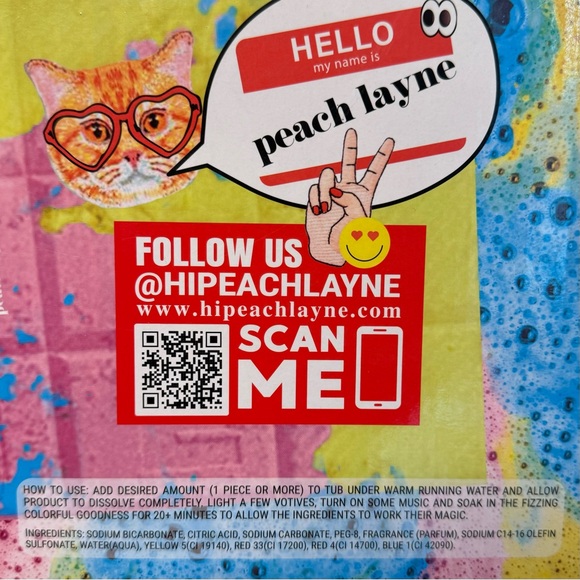 Hi Peach Layne World's Largest Bath Bomb Bar, 3.57 lb - Picture 11 of 14